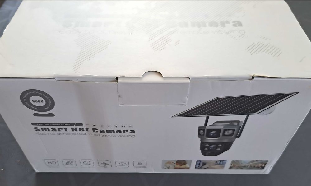 Câmera solar PTZ pode ter SIM 4G (p/ locais isolados) 6K-12MP. NOVA