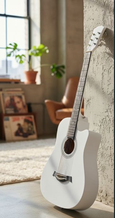 Гитара акустическая шести струнная Новая гитара  6 ти струнка