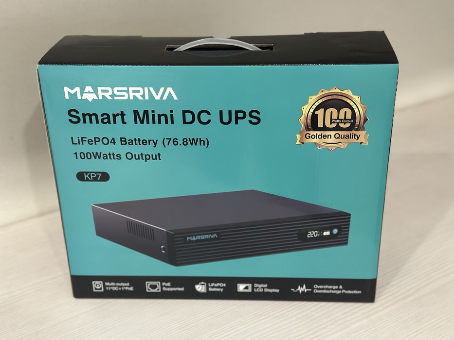 ДБЖ UPS Marsriva КP7 100W LiFePO4 для  інтернету камер 24000 mAh