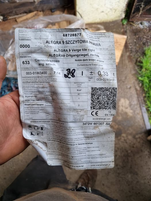 Dachówka alegra 9 ciemnobrązowa