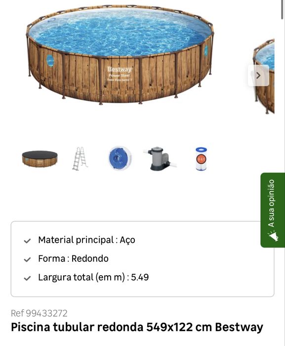 Piscina redonda 549x122