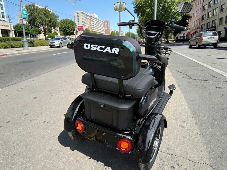 Електротрицикл OSCAR TRIO-2 1200W 72V 25Ah зелений, графен АКБ