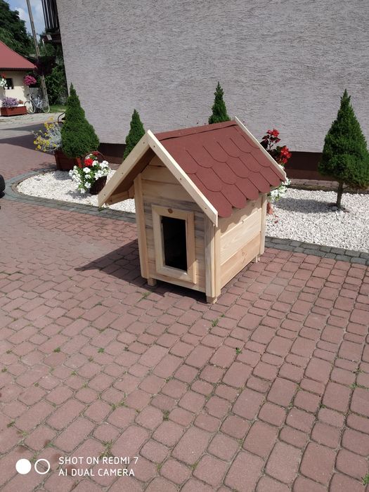 Buda dla psa drewniana OCIEPLANA DOSTĘPNA OD REKI CAŁA Polska wysyłka