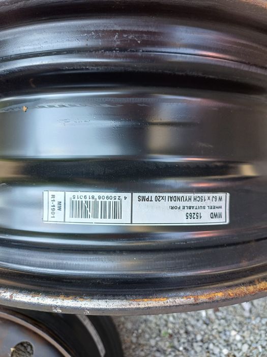 Komplet 4 felg 15" Hyundai
