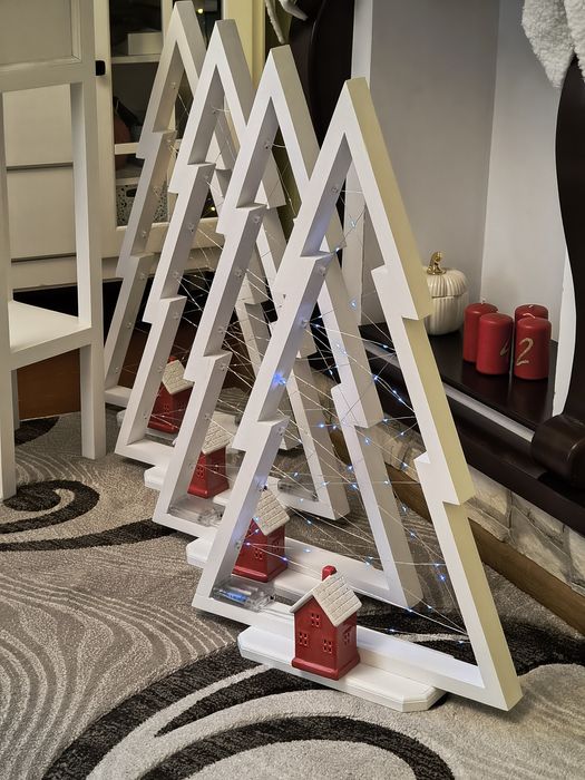 Стильна деревʼяна ялинка для новочіних свят + подарунок