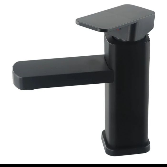 Bateria nablatowa umywalkowa stojąca czarna