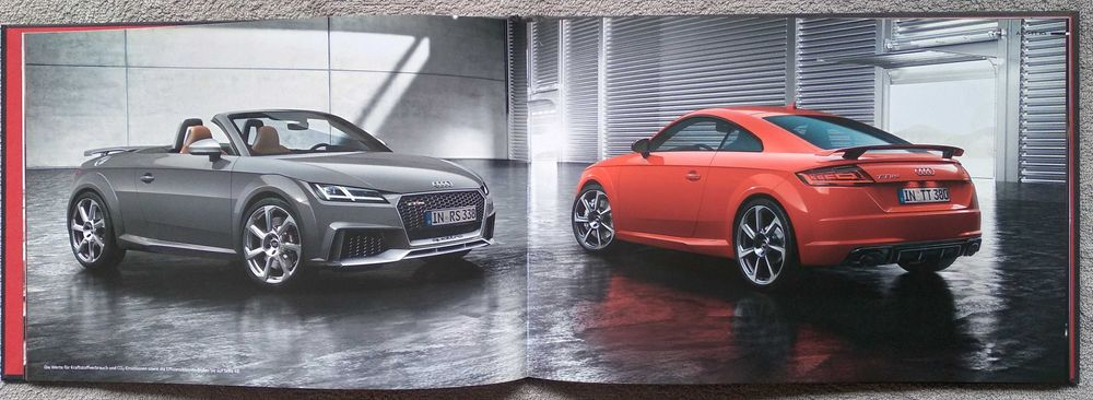 Prospekt AUDI TT RS rok 2016