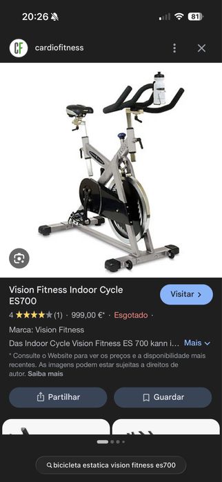 Bicicleta estatica profissional458550783341373442