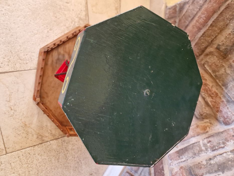 Brinquedo antigo carrossel baloiço com 4 cadeiras