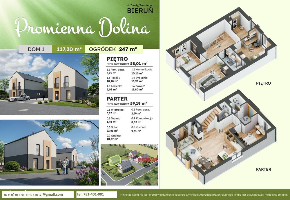 NOWY Dom wolnostojący 120 m² | Bieruń | Widok na góry gratis!