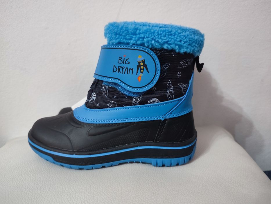 Nowe ocieplane futerkiem kozaki chłopięce CLEVÉ rozmiar 28