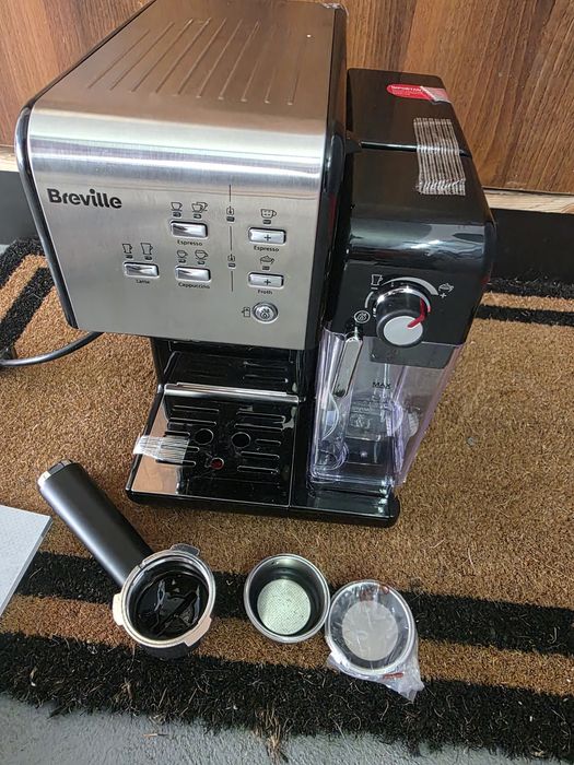 Ekspres do kawy kolbowy Breville Prima Latte II Srebrny VCF108X