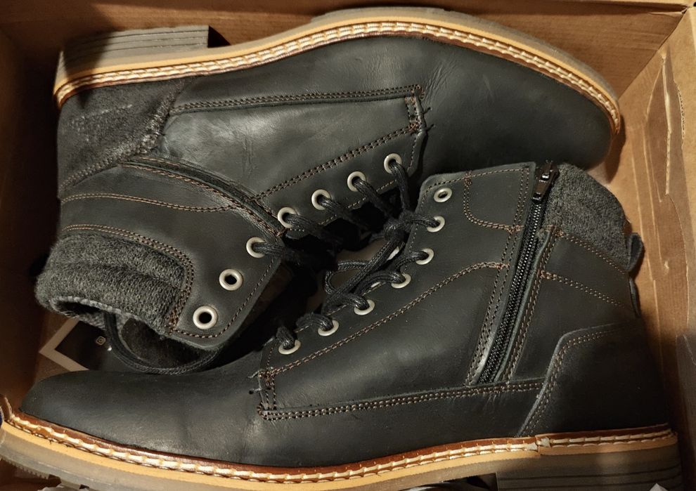 Кожаные ботинки Bullboxer 44 Black