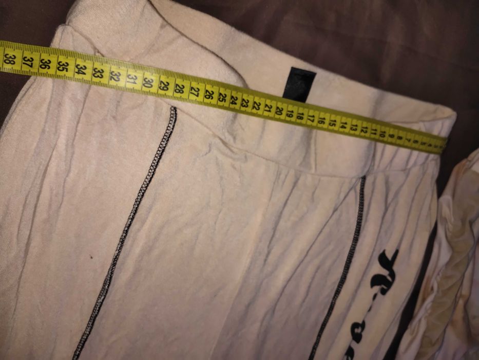 Брюки, штаны трикотажные, бежевые, одним лотом