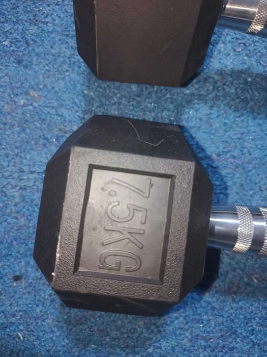 Halteres hexagonais 7.5kg