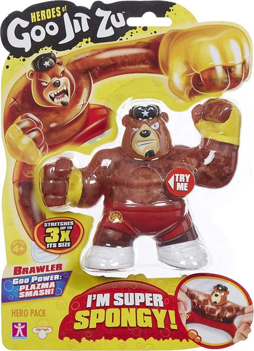 Уцінка (упаковка )Оригінал Goo Jit Zu Brawler, Spongy Bear Ведмідь Гуджитсу, тянучка