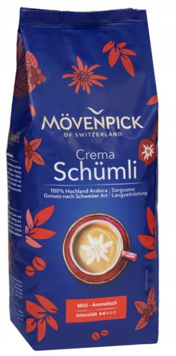 Movenpick Crema SCHUMLI Kawa ziarnista 1kg z Niemiec