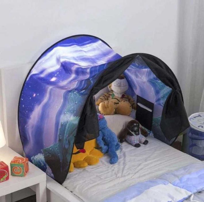 Дитячий намет на ліжко Dream Tents Ігровий тент будиночок для дітей Казковий дитячий намет домик валізка іграшка Палатка на кровать