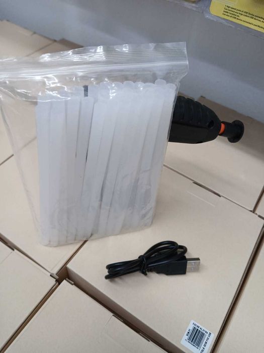 Pistola com Cola Quente Sem Fios USB