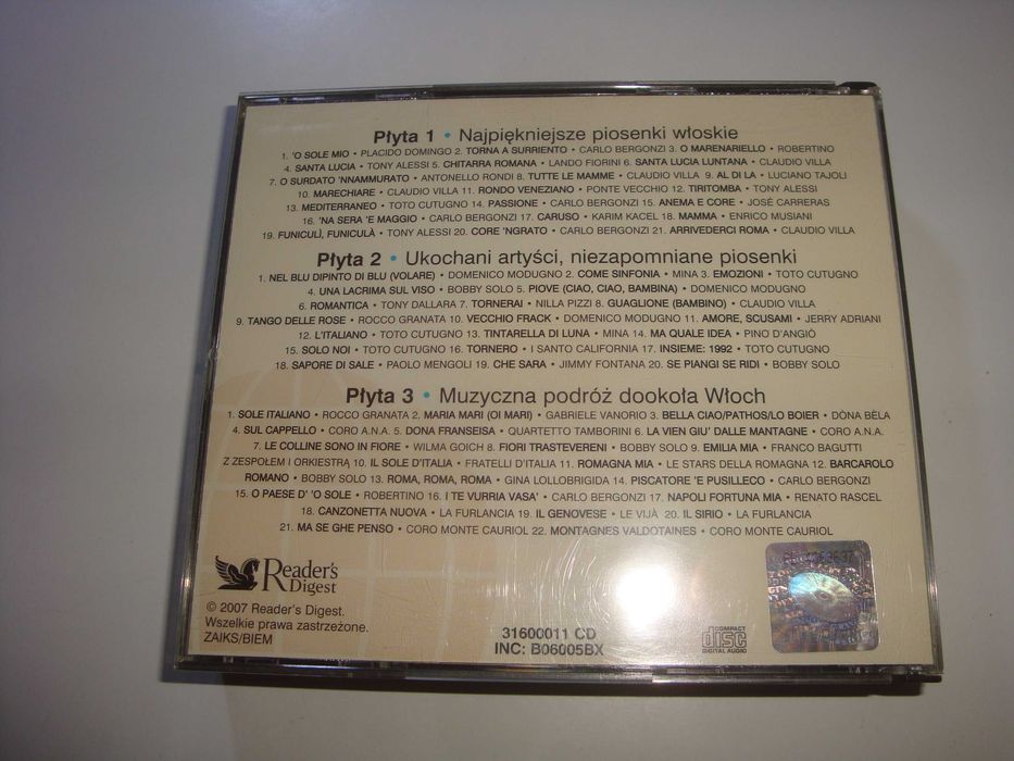 Muzyka Świata Italia [3CD] Various CD