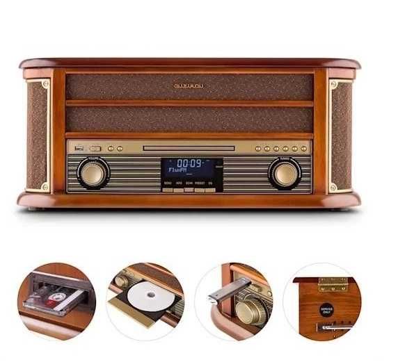 Ціна ОДИН день.Стереосистема,Програвач вінілу Auna Belle Epoque