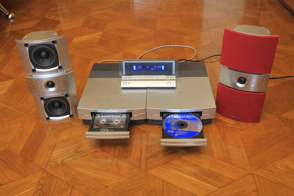 Pioneer L77 ресивер + cd + дека + пульт Pioneer S-ST70