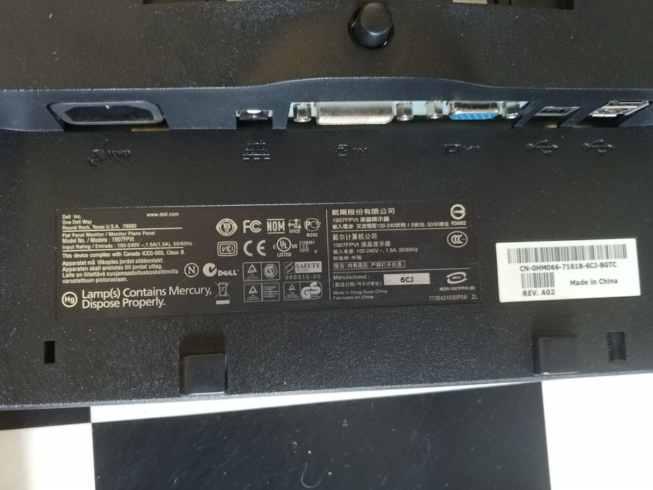 Monitor Dell 19 cali