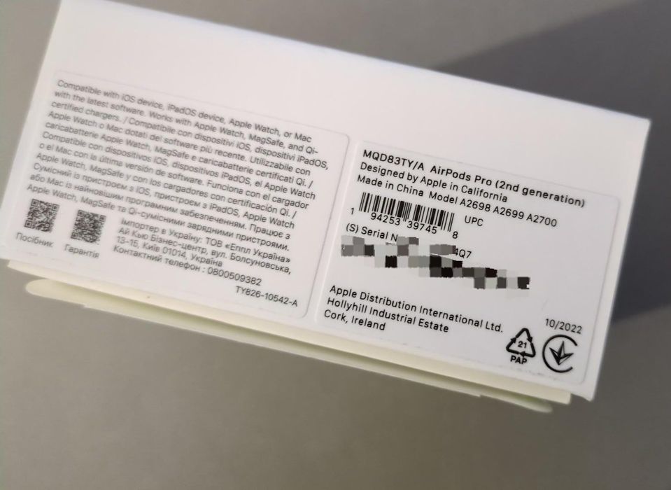 Auriculares Apple Airpods Pro 2nd gen sem fio