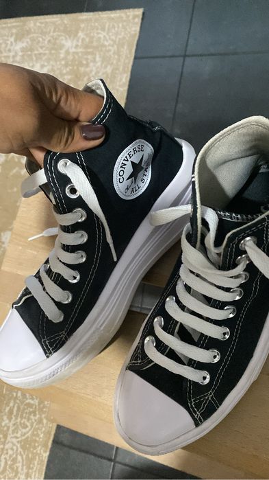 All star plataforma pretos