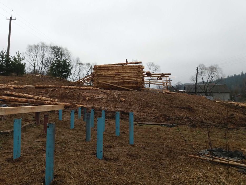 Винтовые сваи (гвинтові палі) для строительства домов, беседок, складо