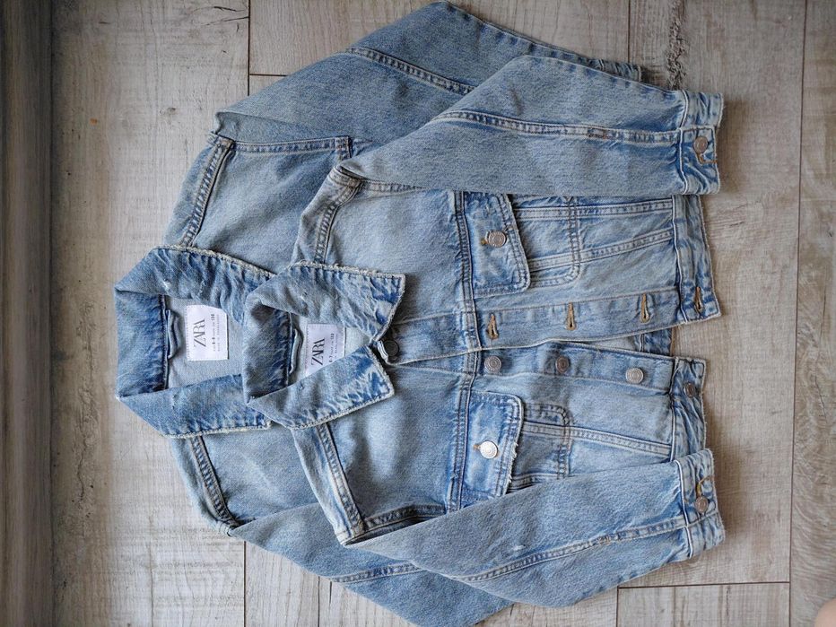 Джинсова куртка дівчинка 6 7 8 9 років 120 130 джинсівка zara