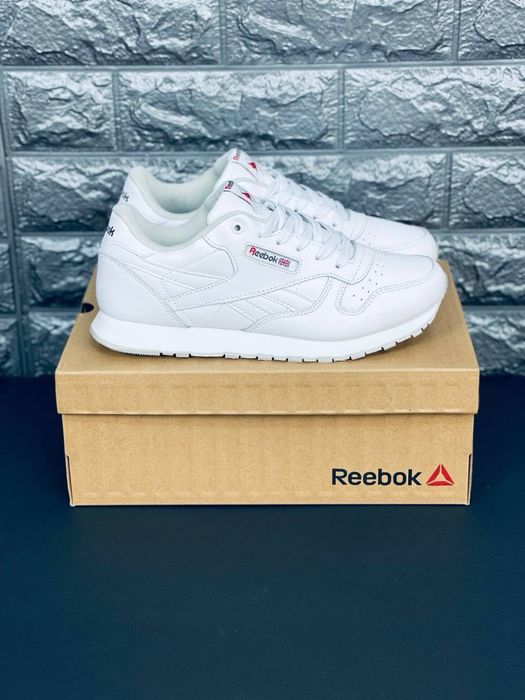 Кроссовки Reebok мужские / рибок / рибак / рибки мужские / rebok светлые кожаные кросовки / последняя пара 45 размер