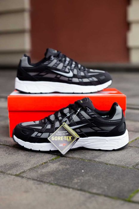 Мужские кроссовки Nike P-6000 "Black/Grey" Gore-Tex. Размеры 41-45