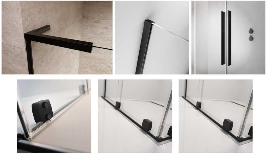 Radaway Furo KD BLACK 100×90 – Najniższa cena! NOWA, zapakowana