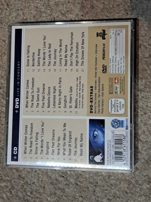 Limited Gold Edition CD+DVD Chris de Burgh The road to freedom ,plakat