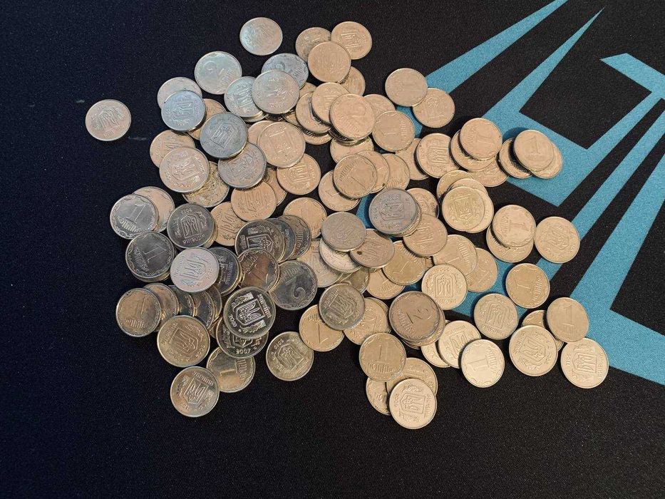 1, 2 копійок копеек Україна Украина, монеты украинские