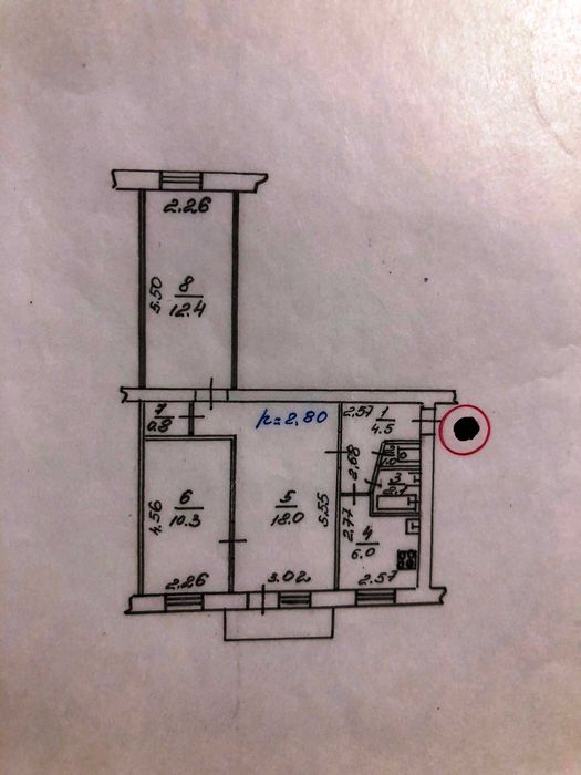 Продам 3 к. квартиру, в центрі міста, пр.Миру,15