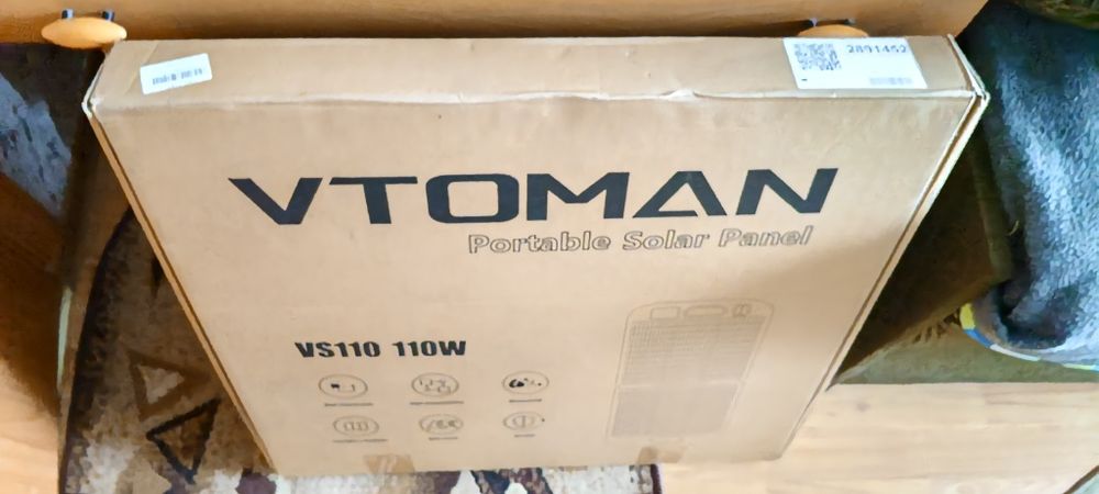 Сонячна панель vtoman vs110 110w 19v ip67 mc-4/anderson/xt60/dc5521