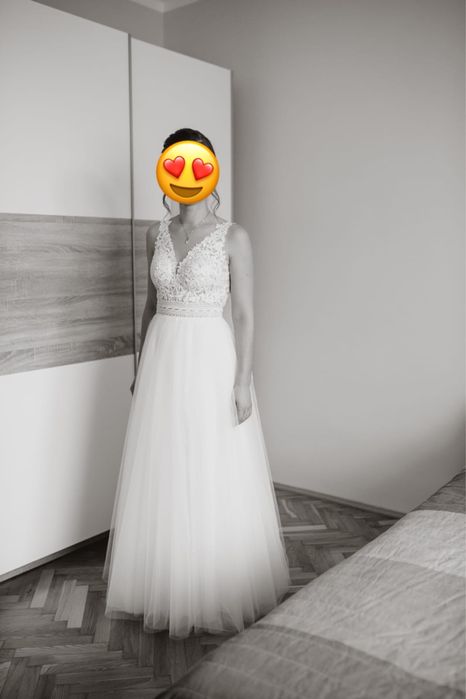 Piękna Suknia Ślubna XS/S, Fulara & Żywczyk kolor ivory