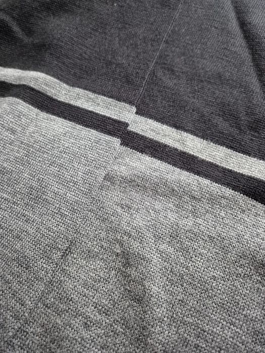 Nowy męski czarno-biały sweter, r.XL