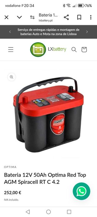 Baterias OPTIMA   super preço