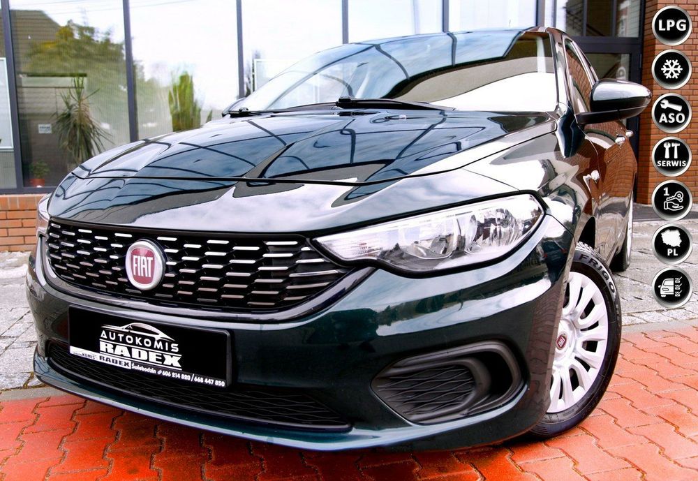 Fiat Tipo Salon PL|1 Ręka|Oryg.Lakier|LPG GAZ|Serwis ASO| Klima|6 Bieg|GWARANCJA