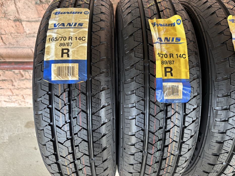 Комплект НОВИХ літніх шин 165/70R14c Barum