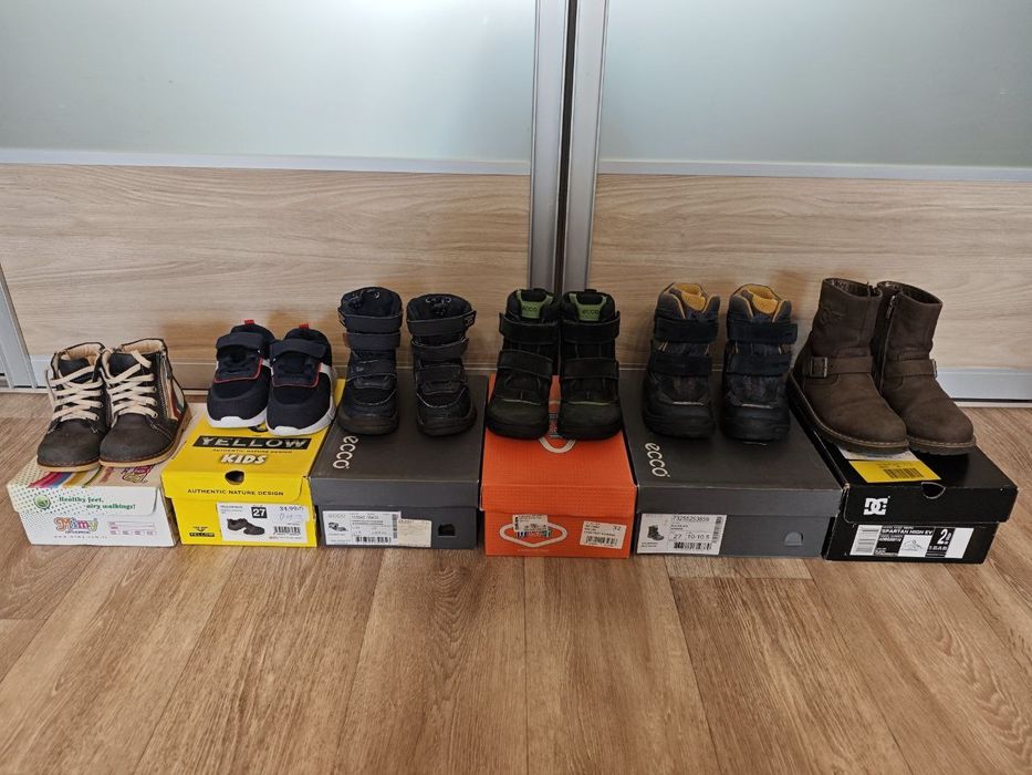 Фирменная зимняя обувь для мальчика ecco, DC