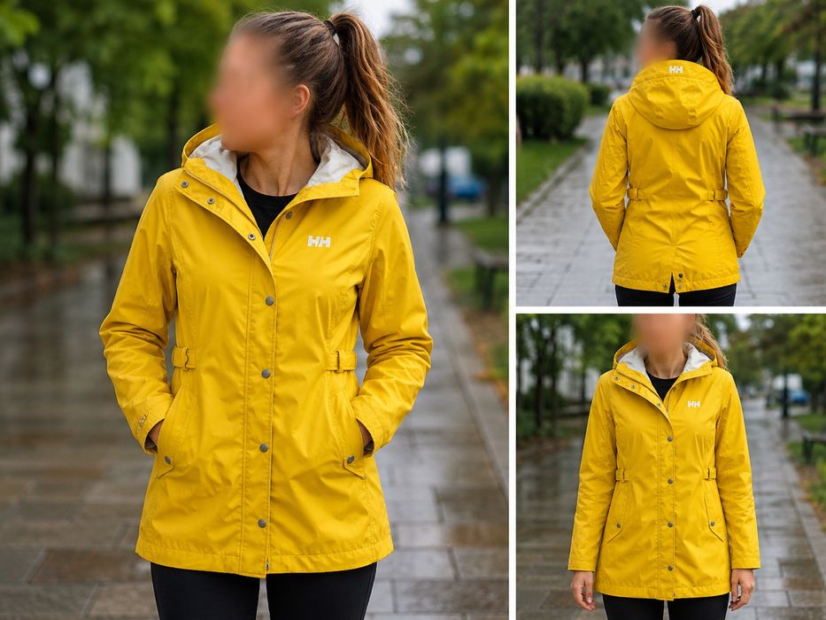 Hansen żółta kurtka przeciwdeszczowa/parka XS waterproof