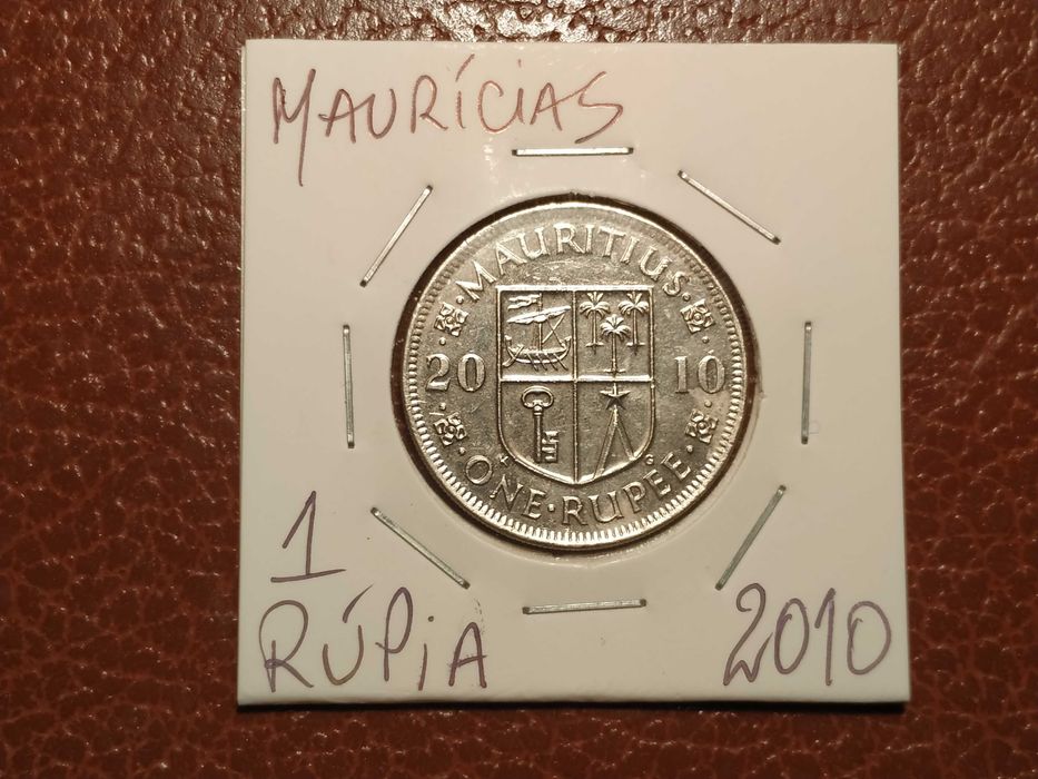 A89 2010 1 Rupee Coin - Mauritius