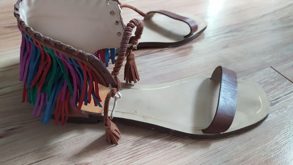 Buty  sandały skórzane Zara roz. 40 41
