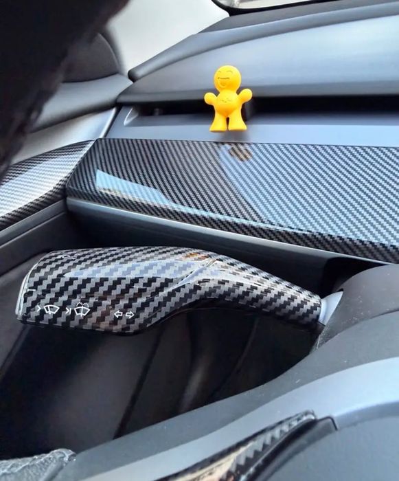 Tesla Y/3 - накладки на руль , карбон під лаком