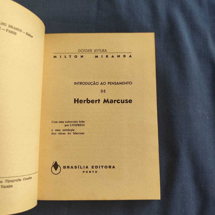 Milton Miranda - Introdução ao pensamento de Herbert Marcuse