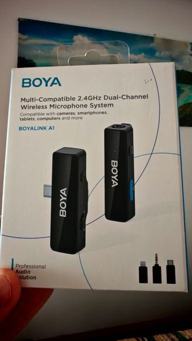 BOYA Boyalink Microfone 2 A1 - câmeras e smartphones